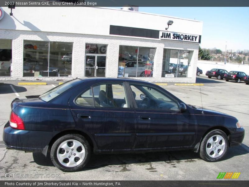 Envy Green / Sand Beige 2003 Nissan Sentra GXE