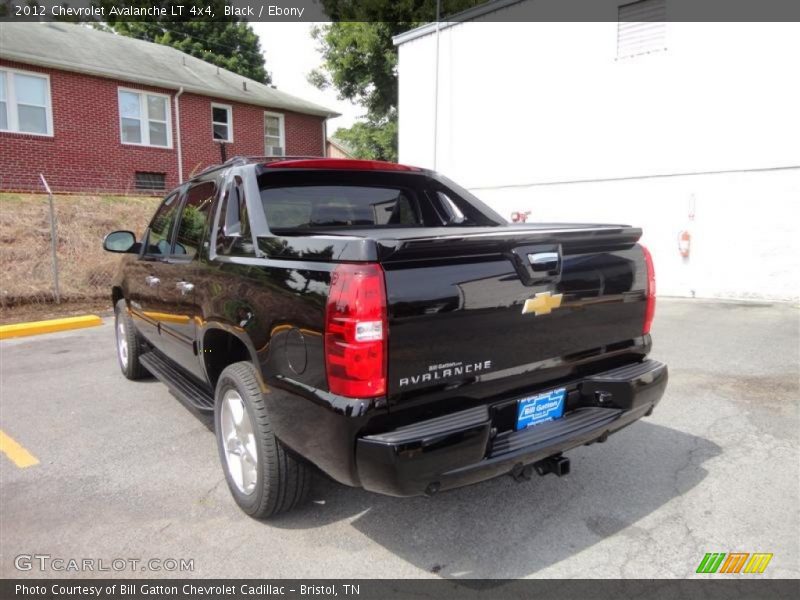 Black / Ebony 2012 Chevrolet Avalanche LT 4x4