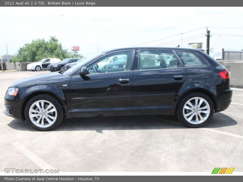Brilliant Black / Luxor Beige 2012 Audi A3 2.0 TDI