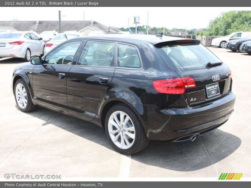 Brilliant Black / Luxor Beige 2012 Audi A3 2.0 TDI