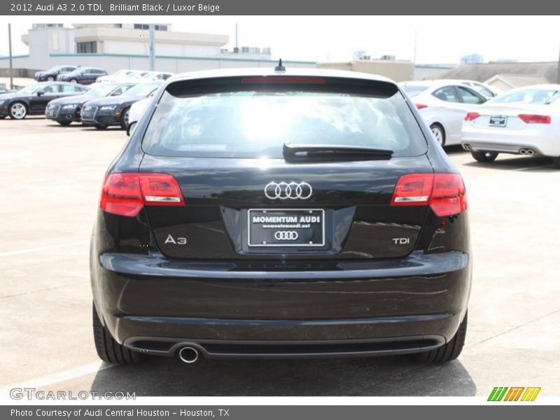 Brilliant Black / Luxor Beige 2012 Audi A3 2.0 TDI