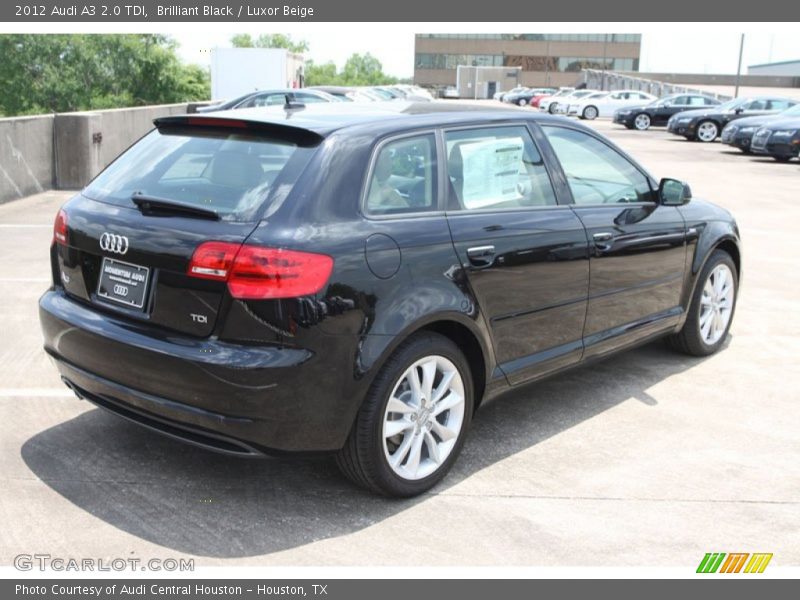 Brilliant Black / Luxor Beige 2012 Audi A3 2.0 TDI
