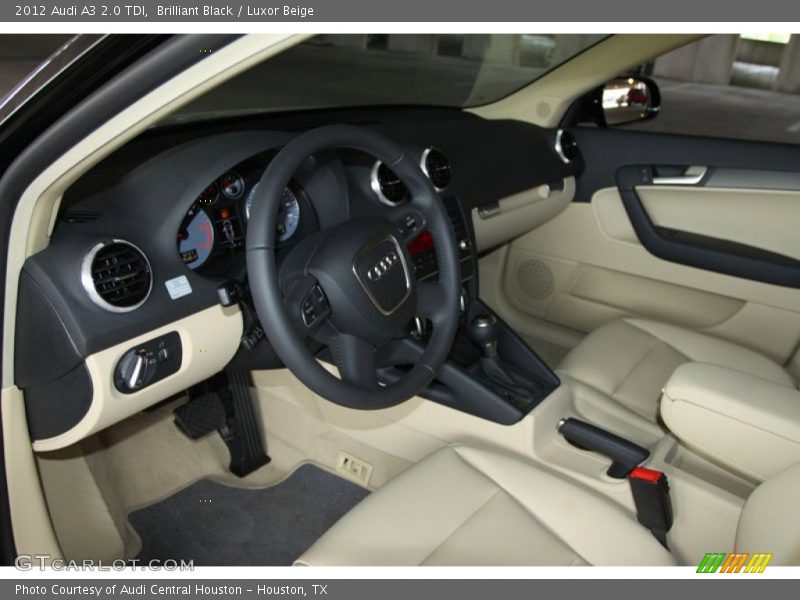  2012 A3 2.0 TDI Luxor Beige Interior