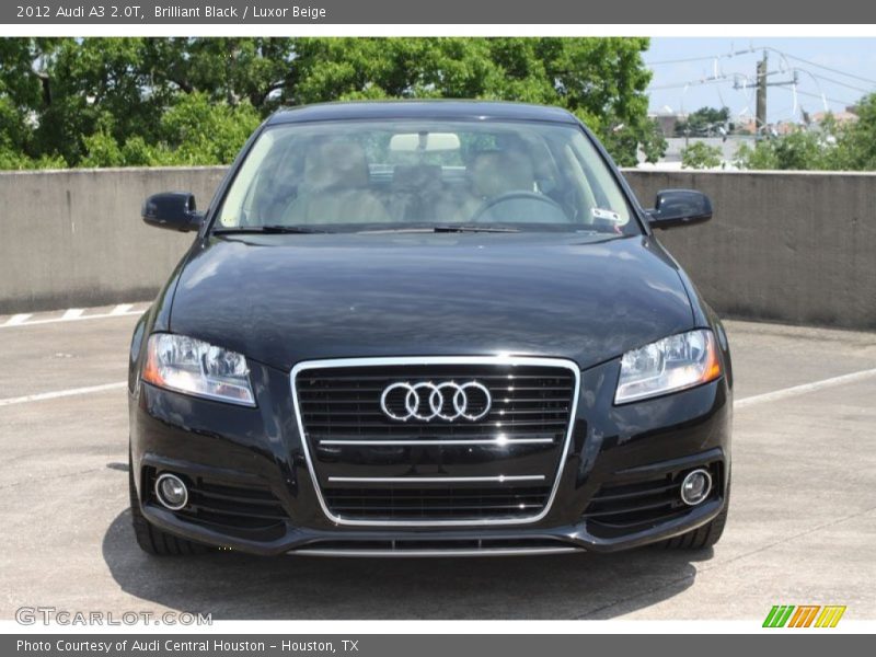 Brilliant Black / Luxor Beige 2012 Audi A3 2.0T