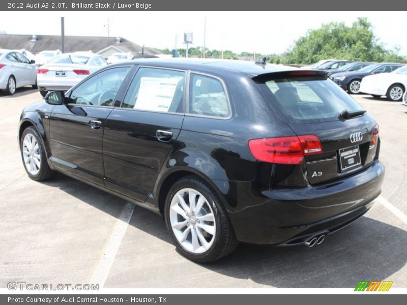 Brilliant Black / Luxor Beige 2012 Audi A3 2.0T