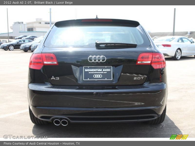 Brilliant Black / Luxor Beige 2012 Audi A3 2.0T