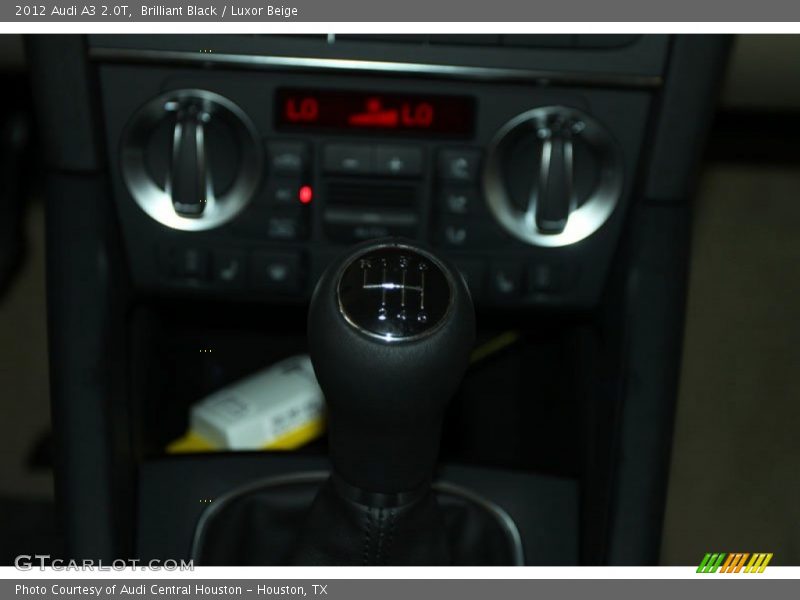 Brilliant Black / Luxor Beige 2012 Audi A3 2.0T