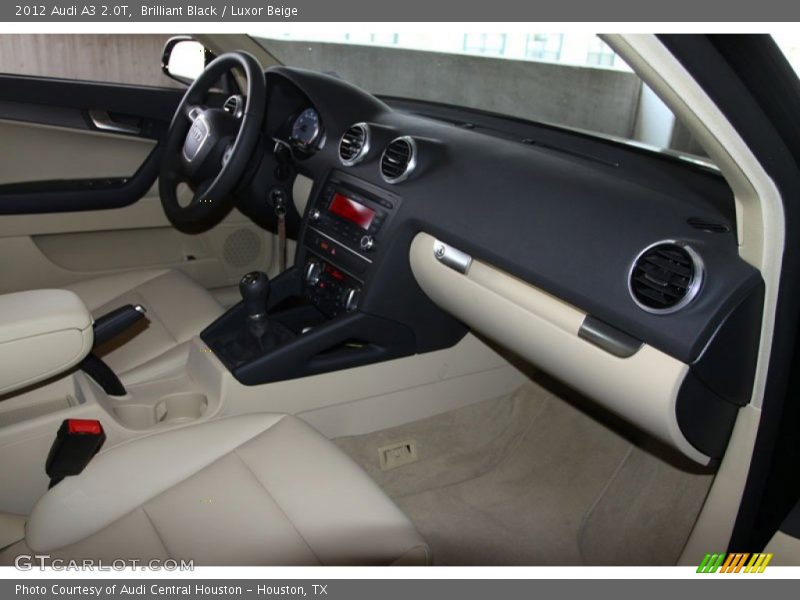 Brilliant Black / Luxor Beige 2012 Audi A3 2.0T