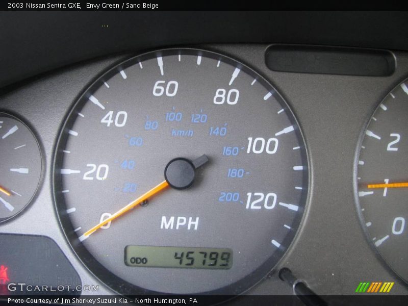 Envy Green / Sand Beige 2003 Nissan Sentra GXE