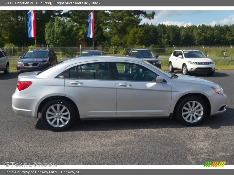 Bright Silver Metallic / Black 2011 Chrysler 200 Touring