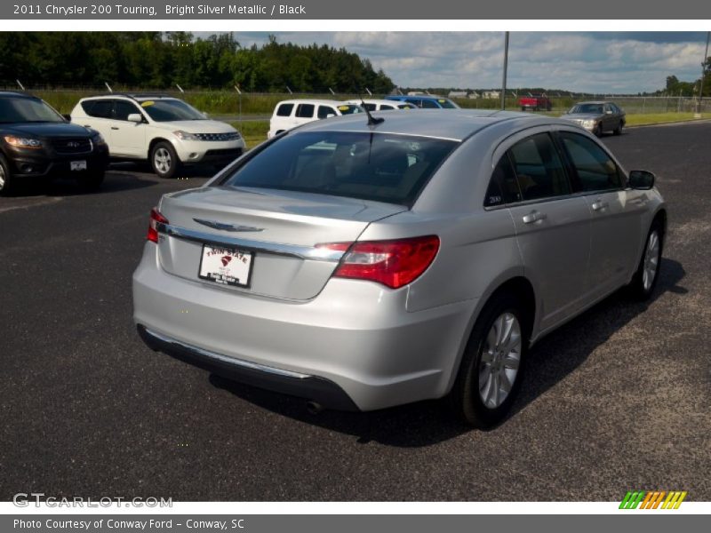 Bright Silver Metallic / Black 2011 Chrysler 200 Touring