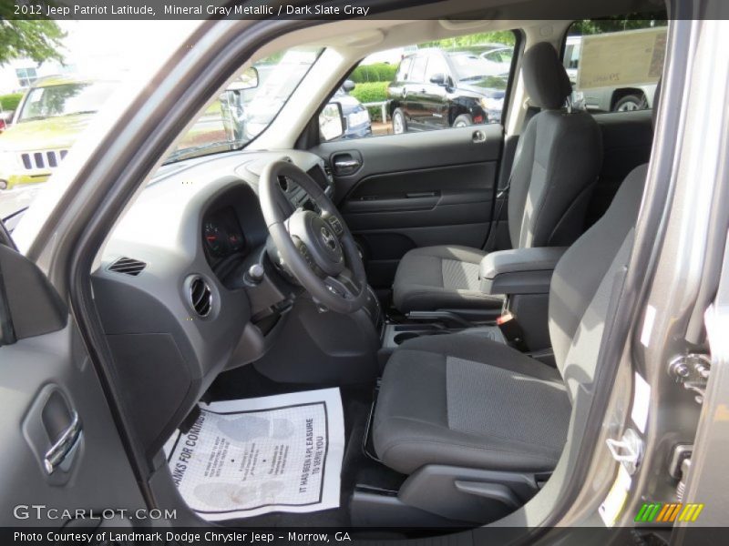  2012 Patriot Latitude Dark Slate Gray Interior