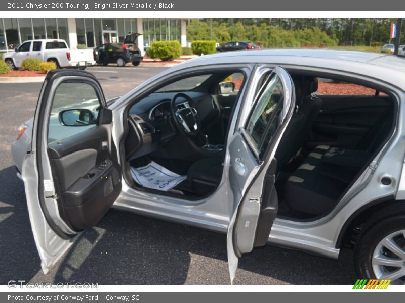 Bright Silver Metallic / Black 2011 Chrysler 200 Touring