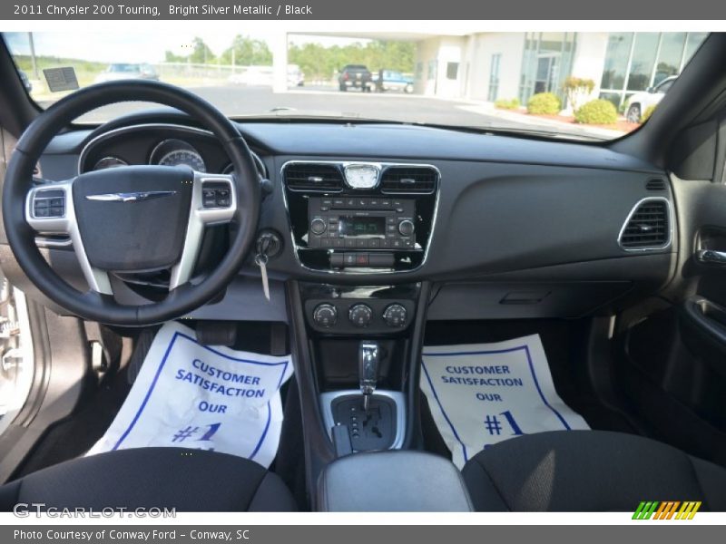 Bright Silver Metallic / Black 2011 Chrysler 200 Touring
