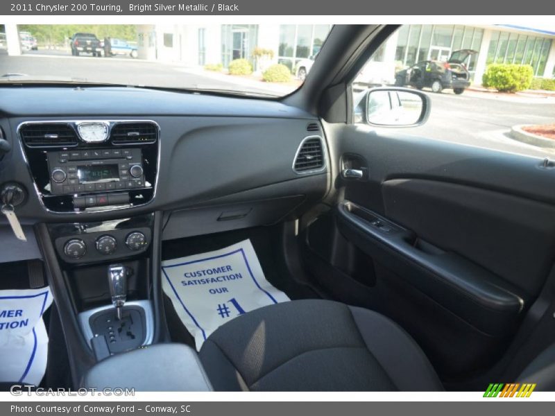 Bright Silver Metallic / Black 2011 Chrysler 200 Touring