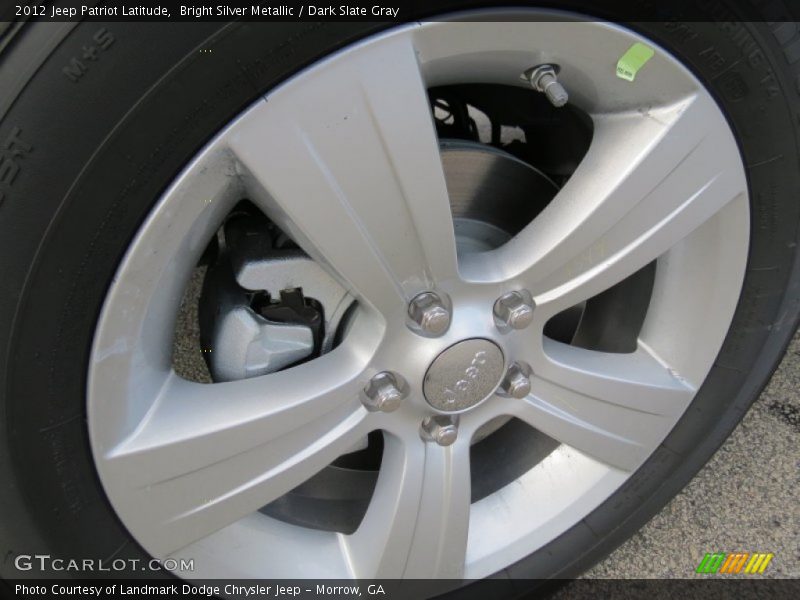 Bright Silver Metallic / Dark Slate Gray 2012 Jeep Patriot Latitude