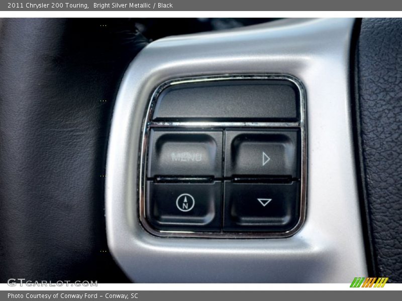 Bright Silver Metallic / Black 2011 Chrysler 200 Touring