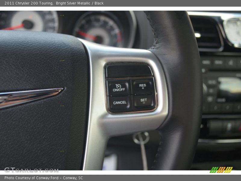 Bright Silver Metallic / Black 2011 Chrysler 200 Touring