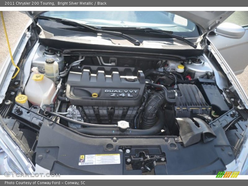 Bright Silver Metallic / Black 2011 Chrysler 200 Touring