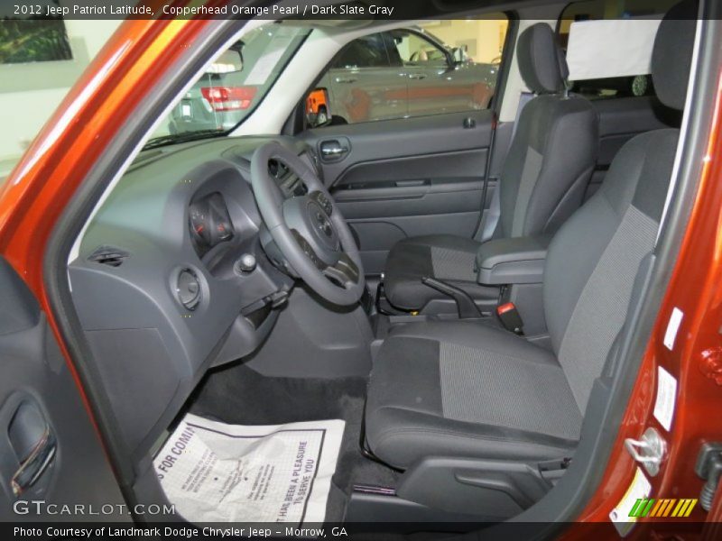 Copperhead Orange Pearl / Dark Slate Gray 2012 Jeep Patriot Latitude