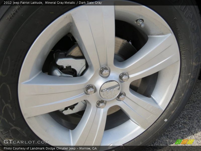 Mineral Gray Metallic / Dark Slate Gray 2012 Jeep Patriot Latitude