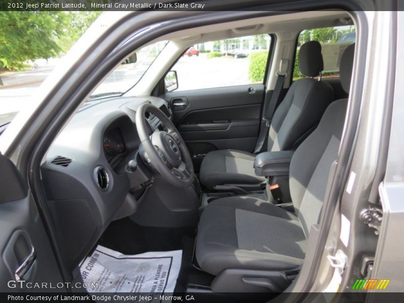 Mineral Gray Metallic / Dark Slate Gray 2012 Jeep Patriot Latitude