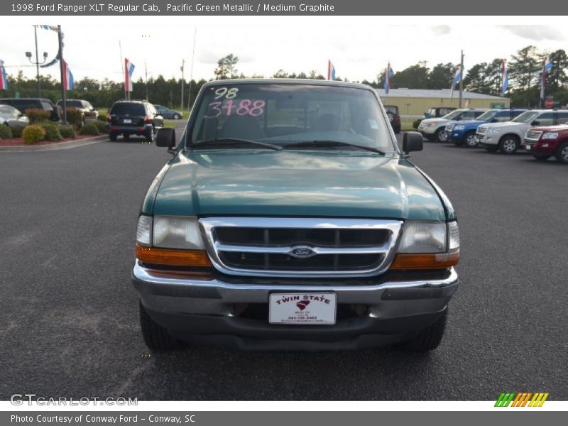 Pacific Green Metallic / Medium Graphite 1998 Ford Ranger XLT Regular Cab