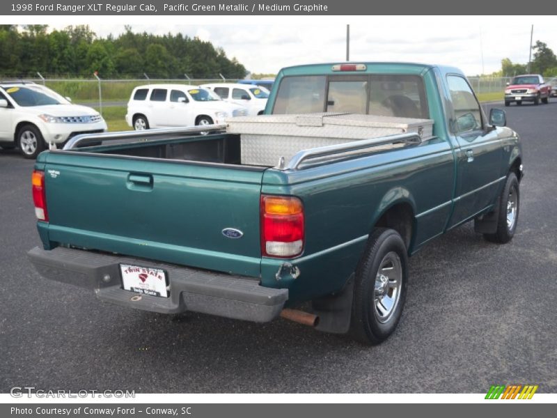 Pacific Green Metallic / Medium Graphite 1998 Ford Ranger XLT Regular Cab