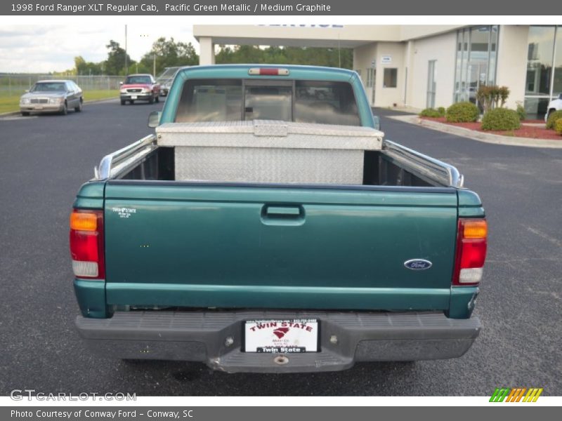 Pacific Green Metallic / Medium Graphite 1998 Ford Ranger XLT Regular Cab