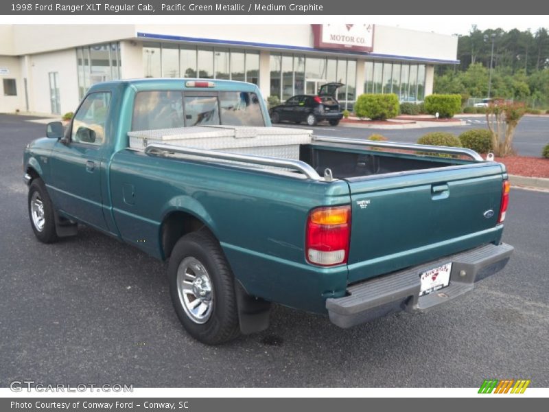 Pacific Green Metallic / Medium Graphite 1998 Ford Ranger XLT Regular Cab
