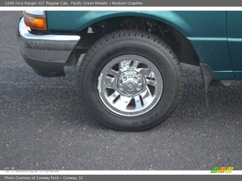Pacific Green Metallic / Medium Graphite 1998 Ford Ranger XLT Regular Cab