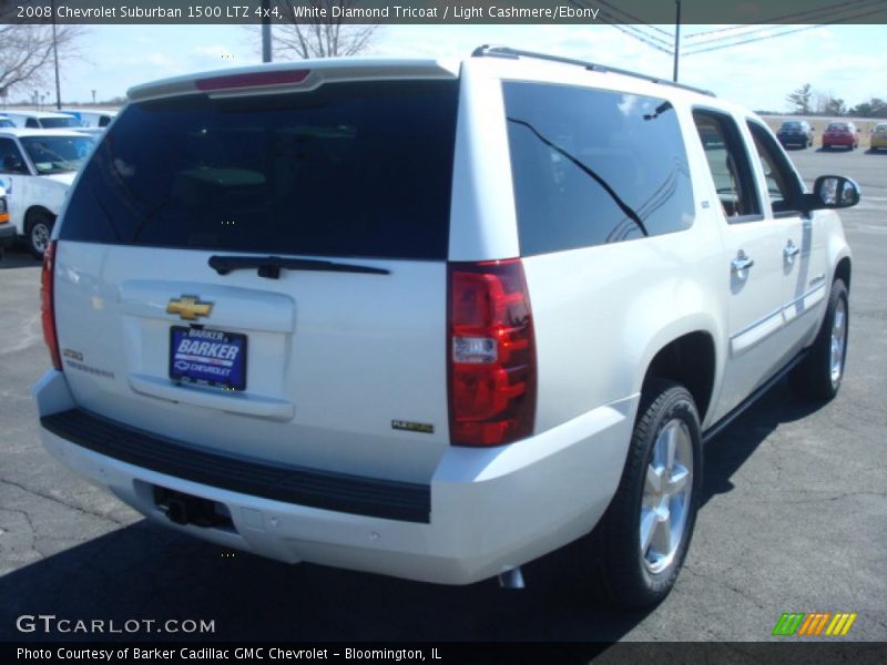 White Diamond Tricoat / Light Cashmere/Ebony 2008 Chevrolet Suburban 1500 LTZ 4x4