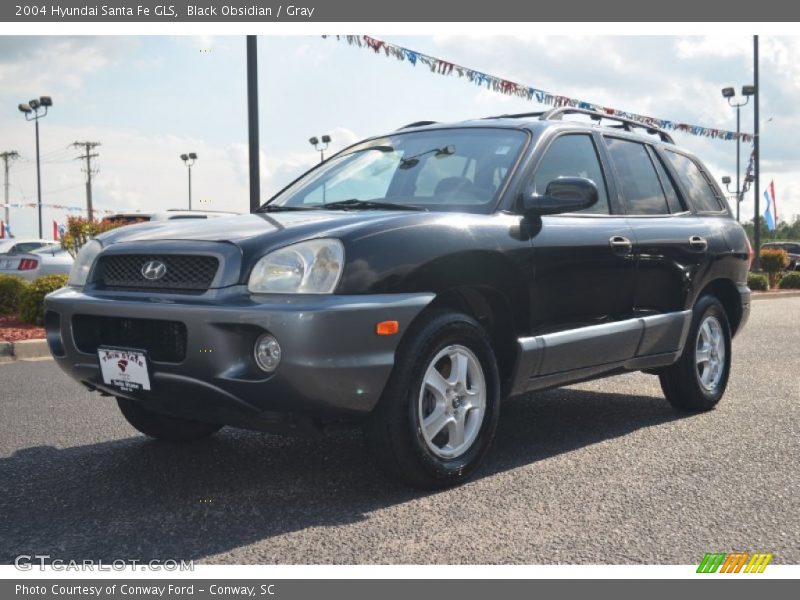 Black Obsidian / Gray 2004 Hyundai Santa Fe GLS