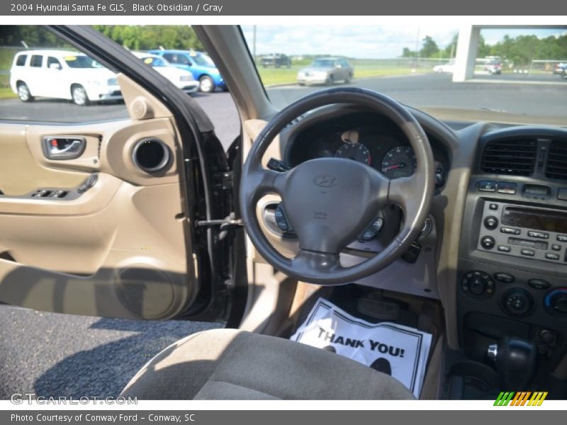 Black Obsidian / Gray 2004 Hyundai Santa Fe GLS