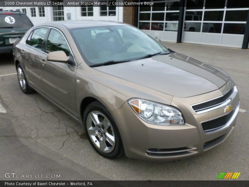 Amber Bronze Metallic / Cocoa/Cashmere Beige 2008 Chevrolet Malibu LT Sedan