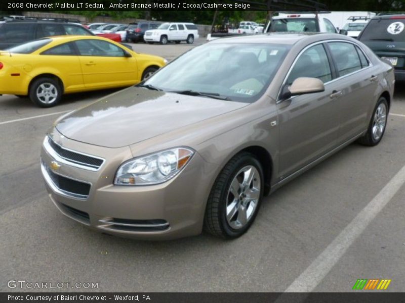Amber Bronze Metallic / Cocoa/Cashmere Beige 2008 Chevrolet Malibu LT Sedan