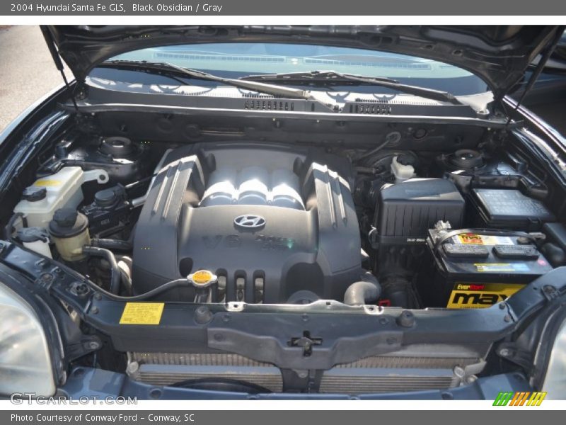 Black Obsidian / Gray 2004 Hyundai Santa Fe GLS