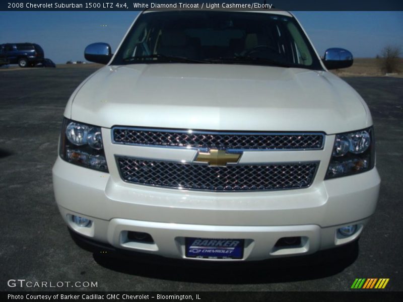 White Diamond Tricoat / Light Cashmere/Ebony 2008 Chevrolet Suburban 1500 LTZ 4x4