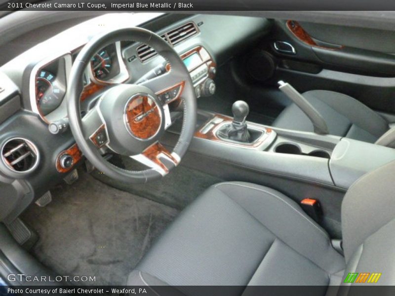 Imperial Blue Metallic / Black 2011 Chevrolet Camaro LT Coupe