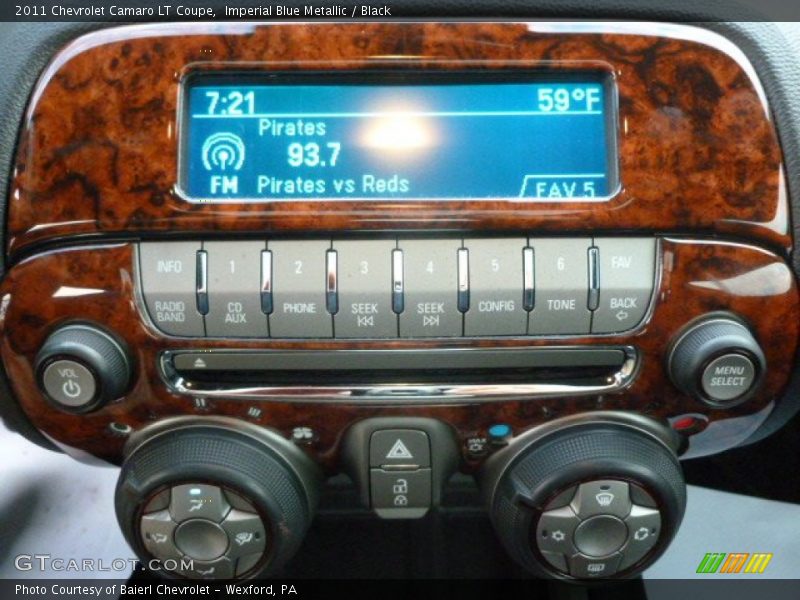 Imperial Blue Metallic / Black 2011 Chevrolet Camaro LT Coupe