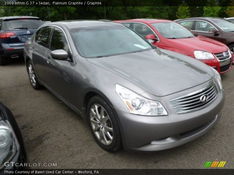 Platinum Graphite / Graphite 2009 Infiniti G 37 x Sedan