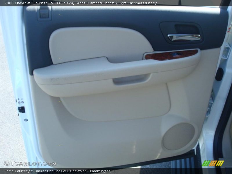 White Diamond Tricoat / Light Cashmere/Ebony 2008 Chevrolet Suburban 1500 LTZ 4x4