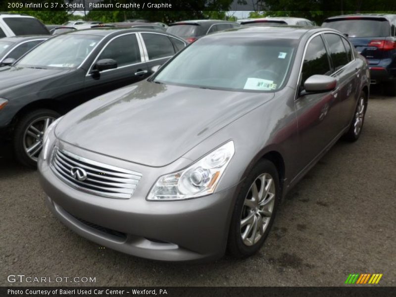 Platinum Graphite / Graphite 2009 Infiniti G 37 x Sedan