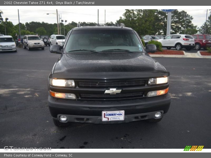 Onyx Black / Tan/Neutral 2002 Chevrolet Tahoe Z71 4x4