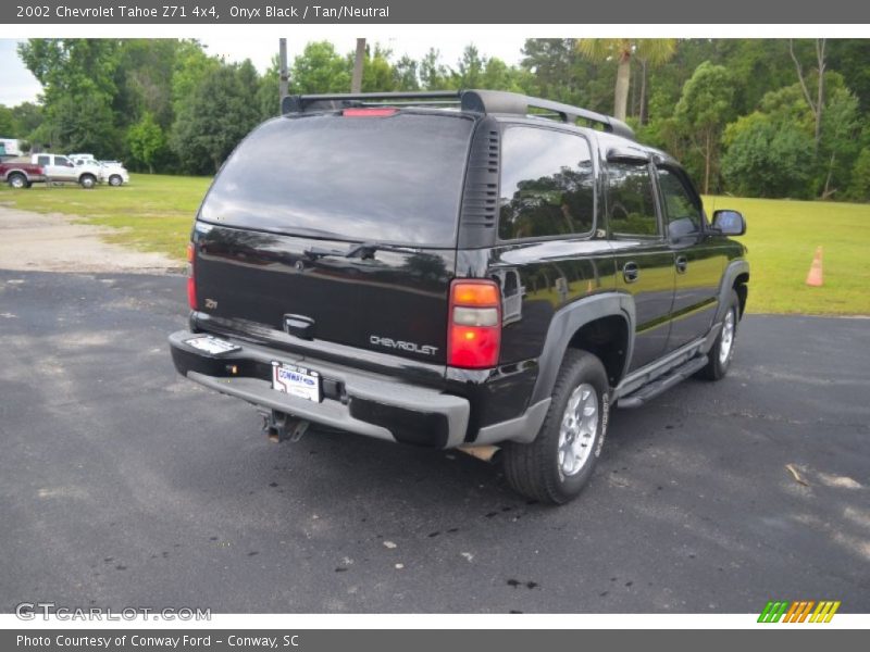 Onyx Black / Tan/Neutral 2002 Chevrolet Tahoe Z71 4x4