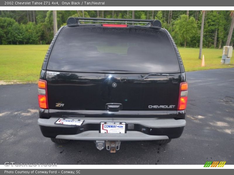 Onyx Black / Tan/Neutral 2002 Chevrolet Tahoe Z71 4x4