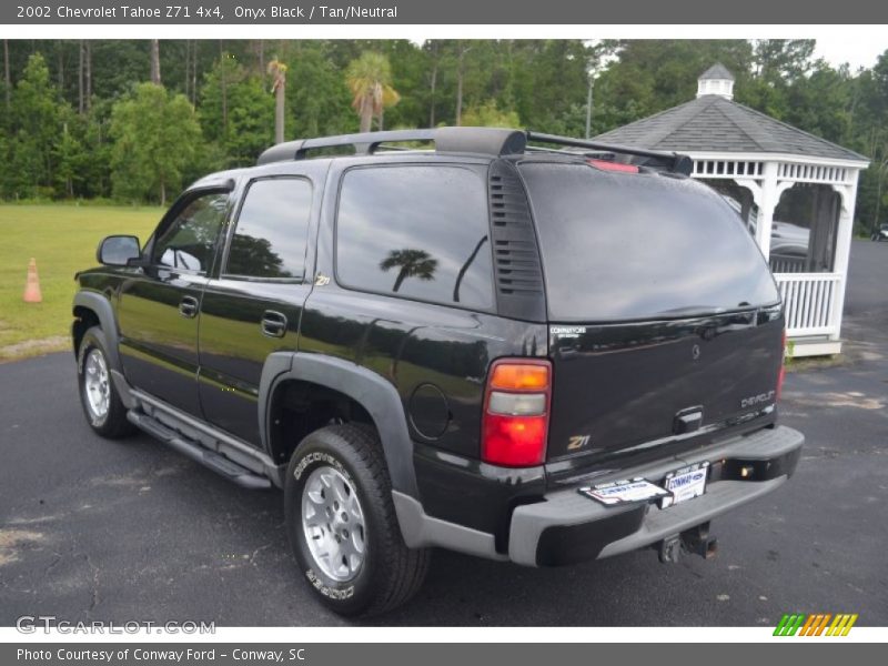 Onyx Black / Tan/Neutral 2002 Chevrolet Tahoe Z71 4x4