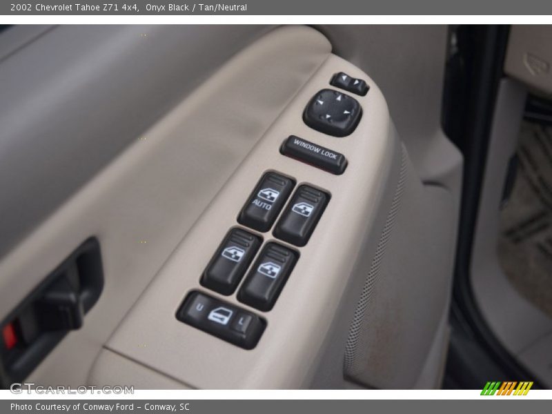 Onyx Black / Tan/Neutral 2002 Chevrolet Tahoe Z71 4x4