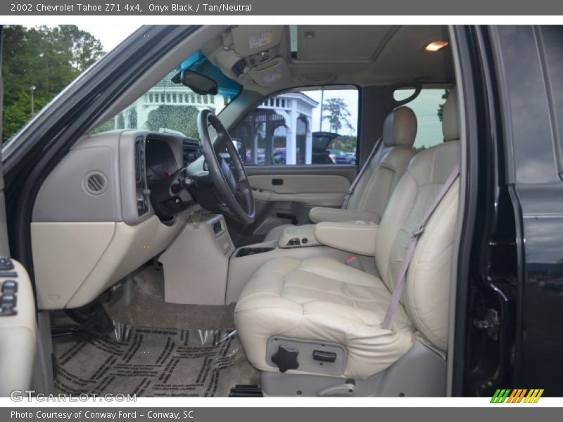 Onyx Black / Tan/Neutral 2002 Chevrolet Tahoe Z71 4x4