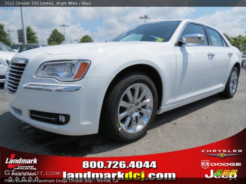 Bright White / Black 2012 Chrysler 300 Limited